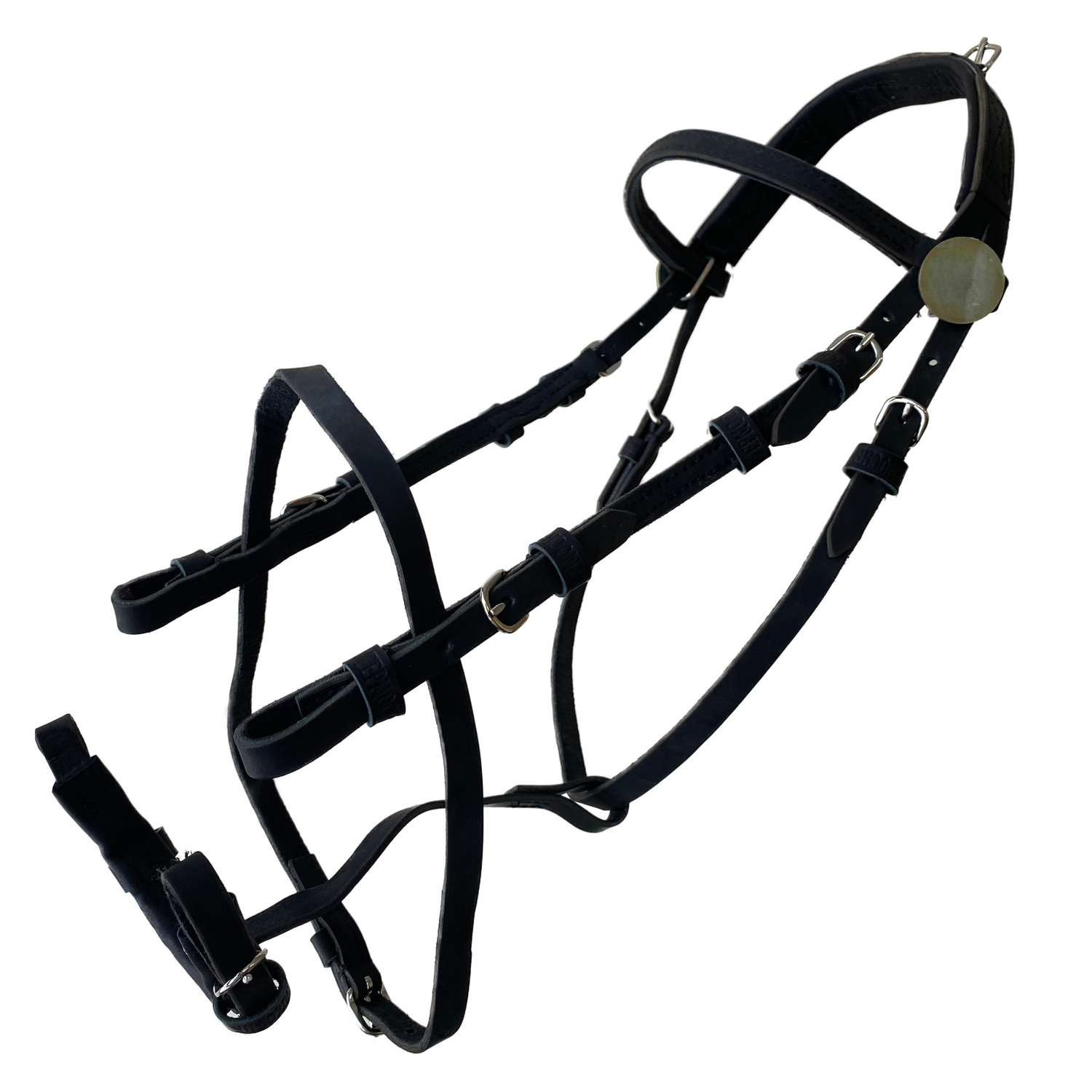 Оголовье рысистое без трензеля (кожа)